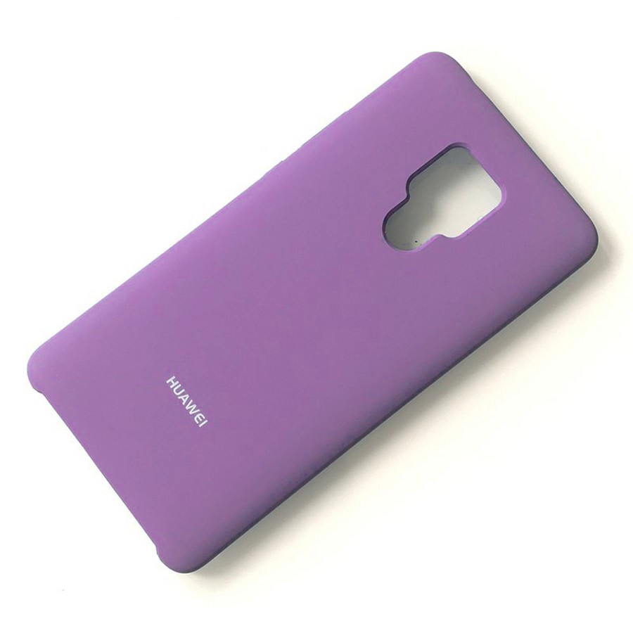 Аксессуары для сотовых оптом: Силиконовая накладка Silky soft-touch для Huawei Mate 20 фиолетовый