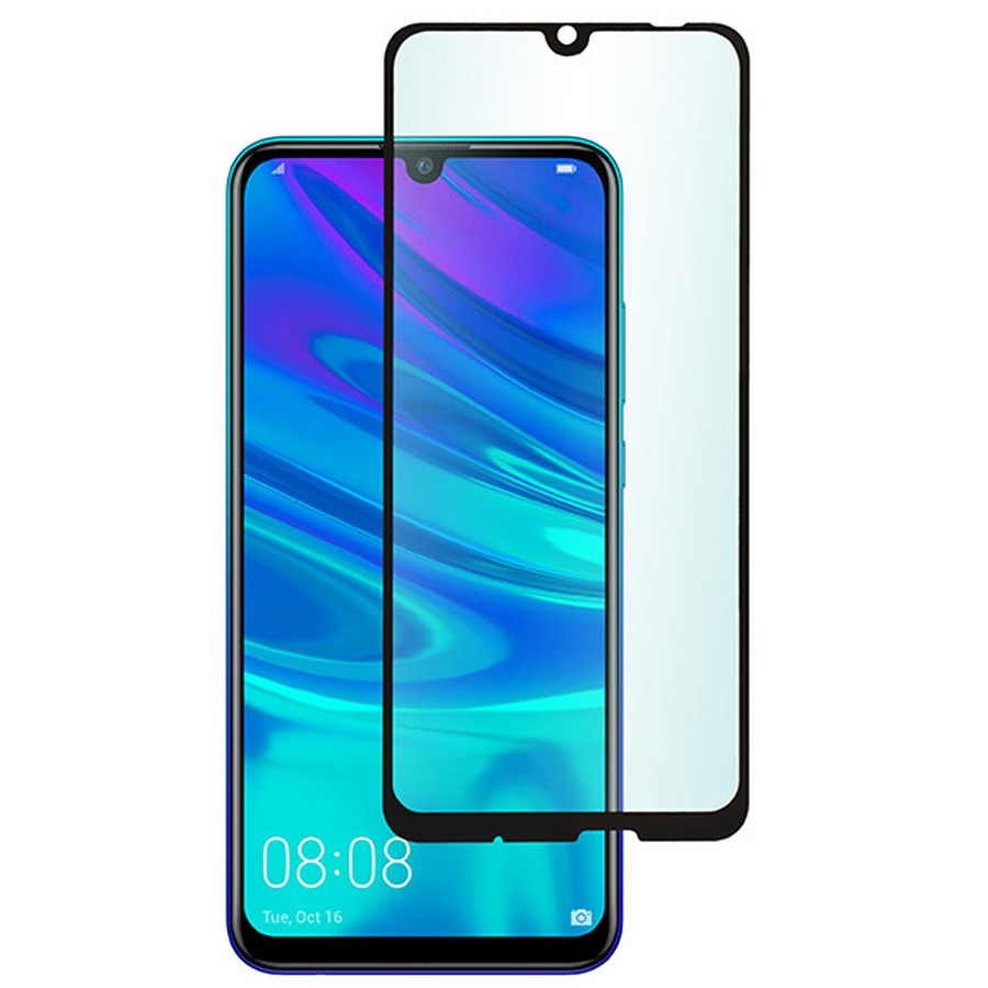 Аксессуары для сотовых оптом: Защитное стекло 3D/5D/6D/9D/10D полноэкранное Full Glue (тех.пак) для Huawei Honor 10 Lite / P Smart (2019) черный