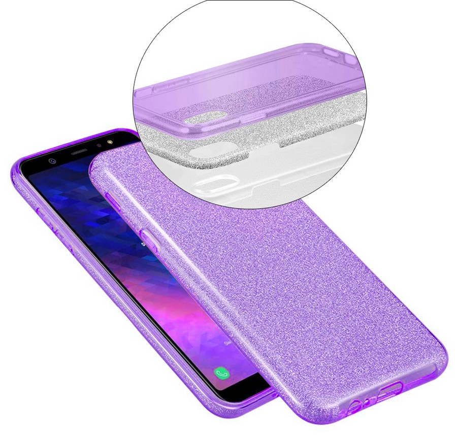 Аксессуары для сотовых оптом: Силиконовая противоударная накладка Diamond для Apple iPhone X/XS фиолетовый