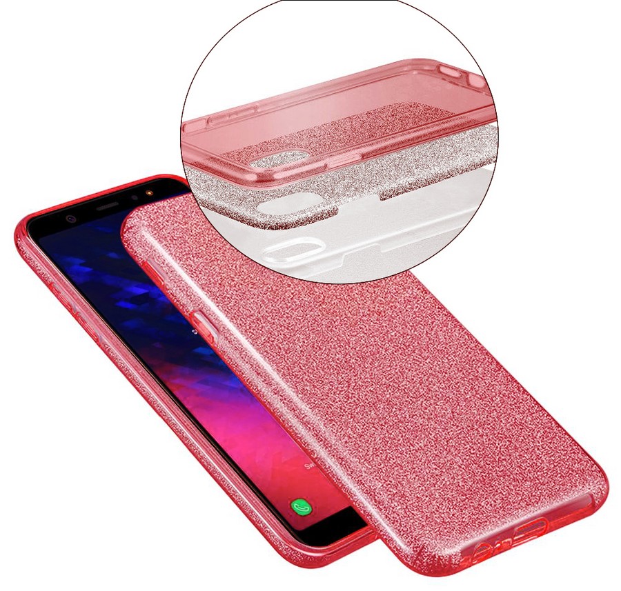 Аксессуары для сотовых оптом: Силиконовая противоударная накладка Diamond для Samsung M31 красный