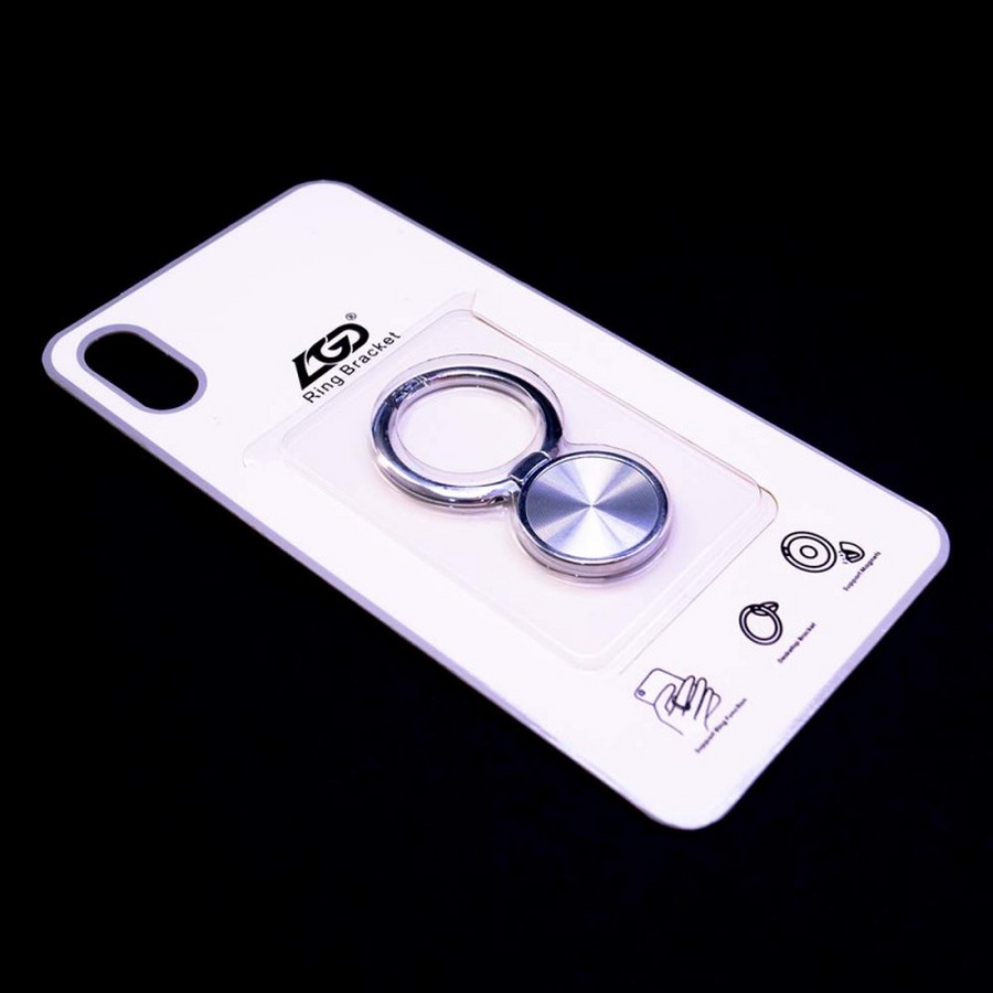Аксессуары для сотовых оптом: Кольцо-держатель на палец LGD Magnests для телефона серебро