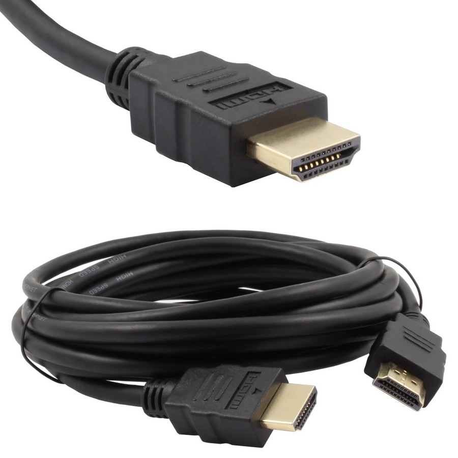 Аксессуары для сотовых оптом: Цифровой кабель HDMI-HDMI 5m черный