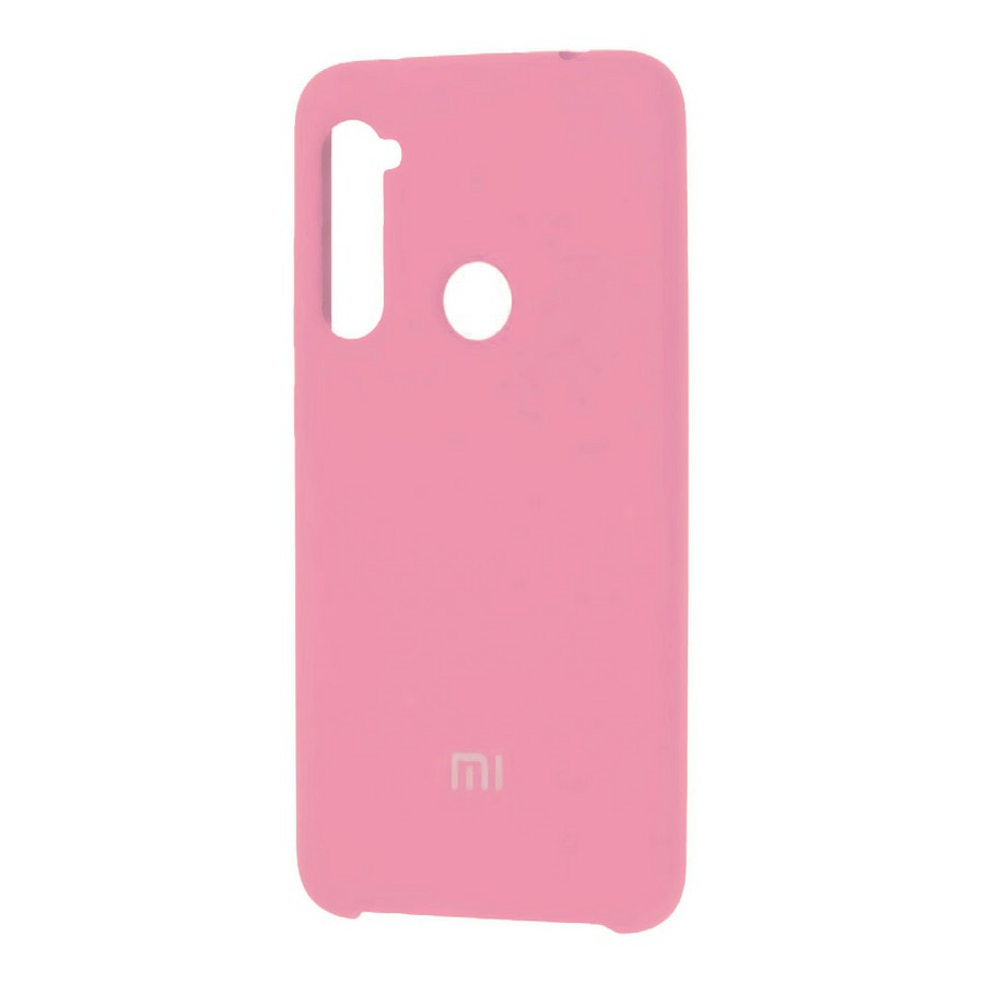 Аксессуары для сотовых оптом: Силиконовая накладка Silky soft-touch для Xiaomi Redmi Note 8 розовый