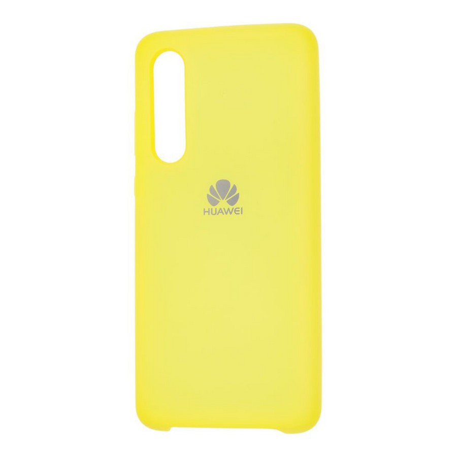 Аксессуары для сотовых оптом: Силиконовая накладка Silky soft-touch для Huawei Honor Y9P светло-жёлтый