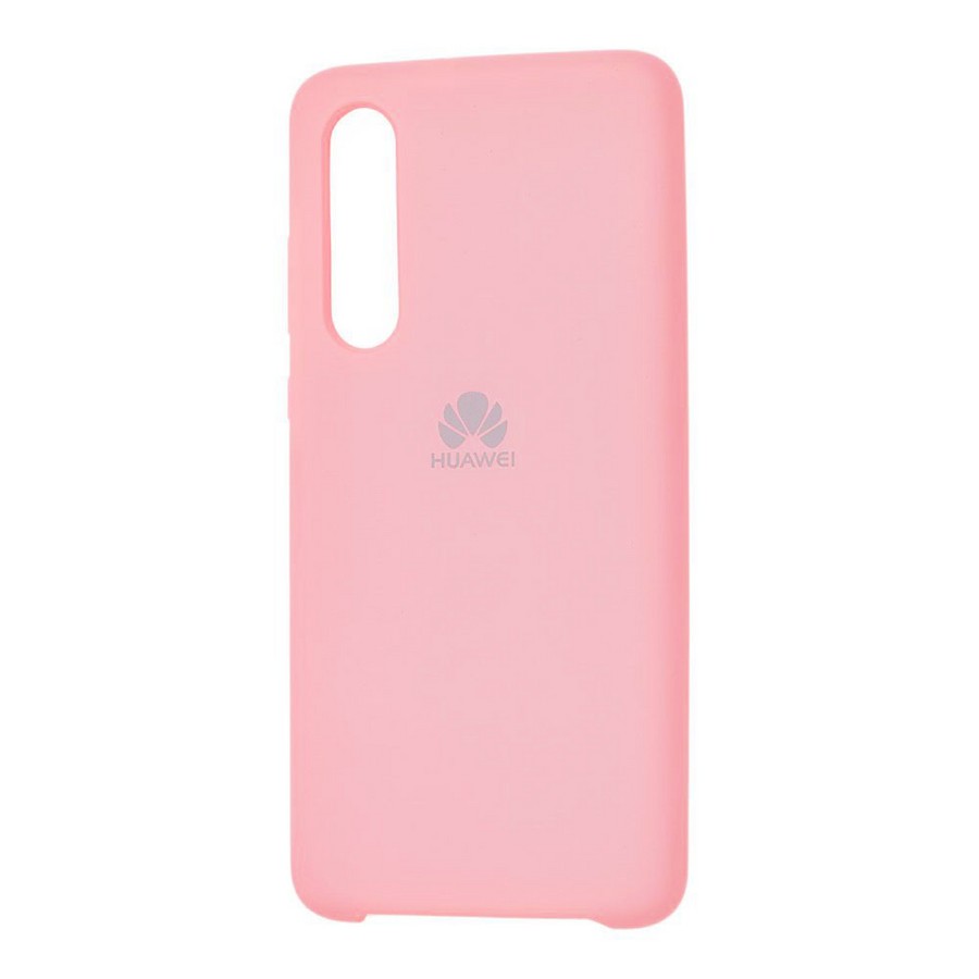 Аксессуары для сотовых оптом: Силиконовая накладка Silky soft-touch для Huawei Honor Y9P светло-розовый