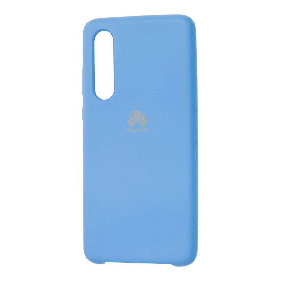 Аксессуары для сотовых оптом: Силиконовая накладка Silky soft-touch для Huawei Honor Y9P голубой