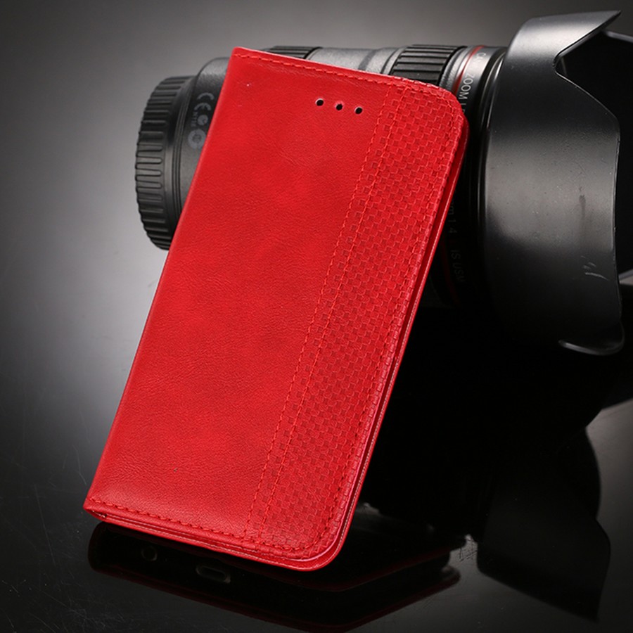 Аксессуары для сотовых оптом: Чехол-книга боковая Premium 2 для Huawei Honor X8 красный