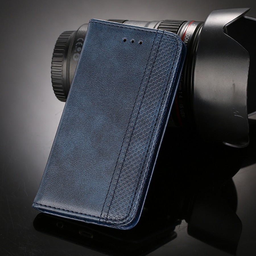 Аксессуары для сотовых оптом: Чехол-книга боковая Premium 2 для Huawei Honor X7A синий