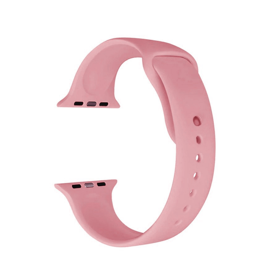 Аксессуары для сотовых оптом: Силиконовый ремешок для Apple Watch 38/40/41mm розовый