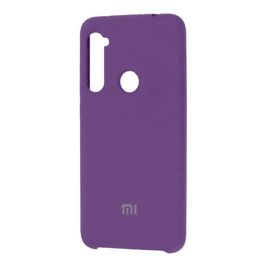 Аксессуары для сотовых оптом: Силиконовая накладка Silky soft-touch для Xiaomi Redmi Note 8 фиолетовый