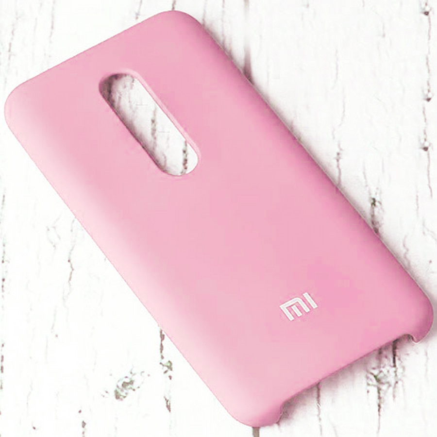 Аксессуары для сотовых оптом: Силиконовая накладка Silky soft-touch для Xiaomi Redmi 8 розовый