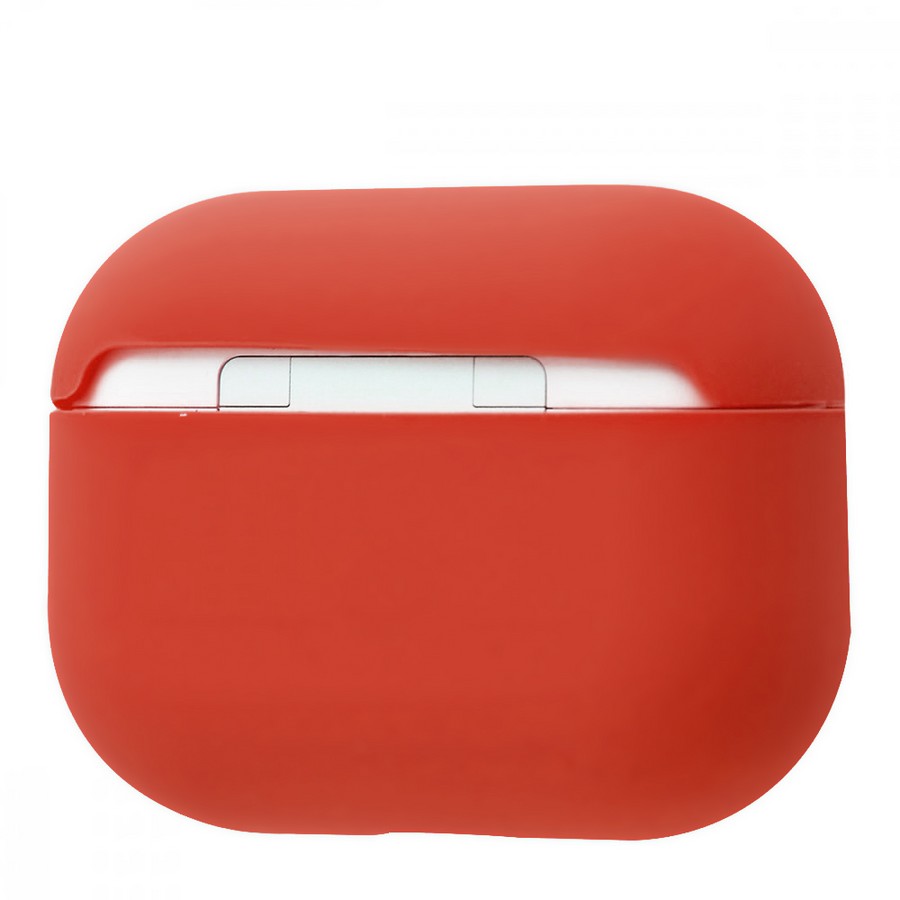 Аксессуары для сотовых оптом: Силиконовый чехол тонкий для Apple AirPods Pro красный