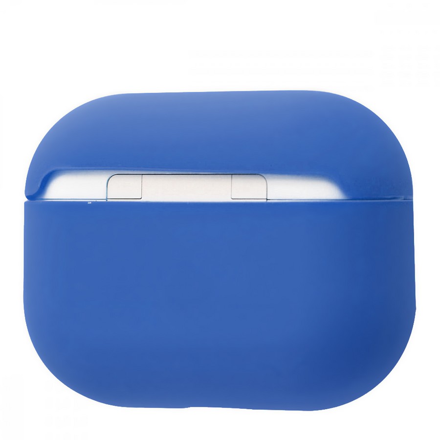 Аксессуары для сотовых оптом: Силиконовый чехол тонкий для Apple AirPods Pro синий