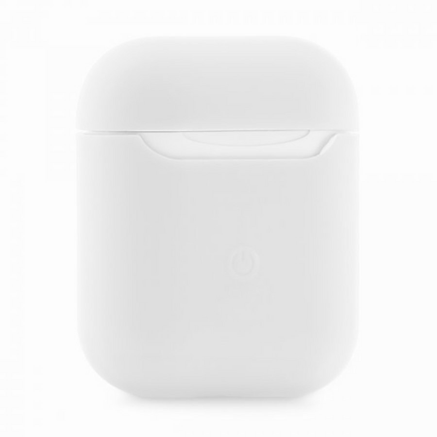 Аксессуары для сотовых оптом: Силиконовый чехол тонкий для Apple AirPods 2 белый