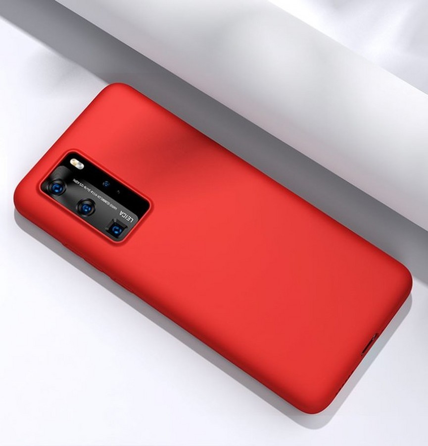 Аксессуары для сотовых оптом: Силиконовая накладка тонкая для Huawei Honor 10X Lite красный