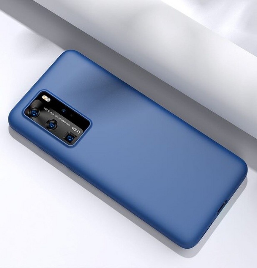 Аксессуары для сотовых оптом: Силиконовая накладка тонкая для Huawei Honor 10X Lite темно-синий