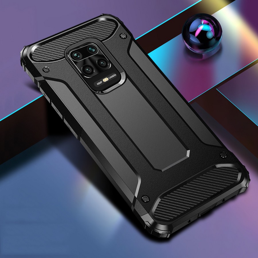 Аксессуары для сотовых оптом: Противоударная накладка Armor Case для Xiaomi Redmi Note 9 черный
