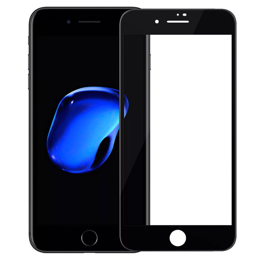 Аксессуары для сотовых оптом: Защитное стекло матовое керамика для Apple iPhone 7/8/SE 2020 черный