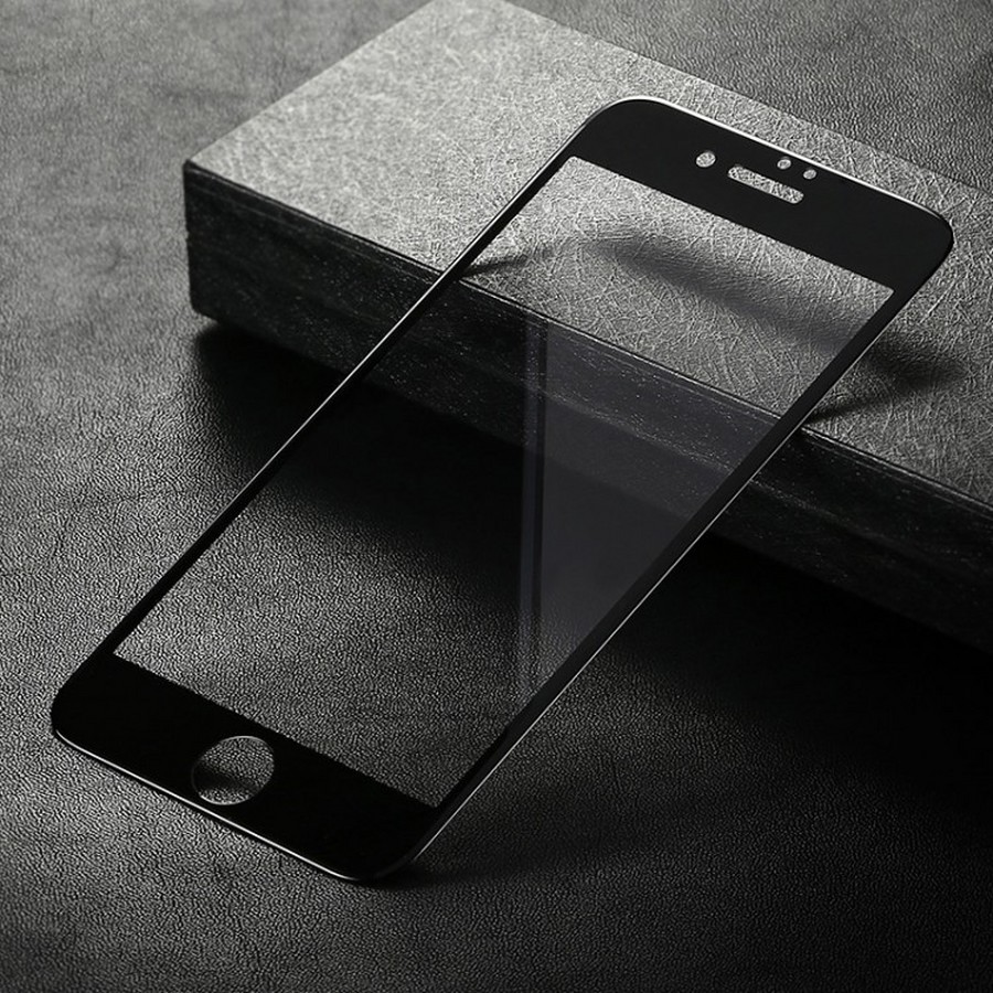 Аксессуары для сотовых оптом: Защитное стекло глянцевое керамика (тех.пак) для Apple iPhone 7/8/SE 2020 черный